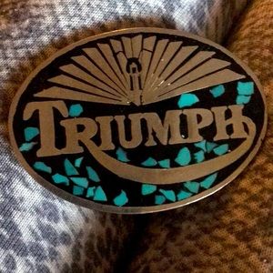 Triumph belt buckle